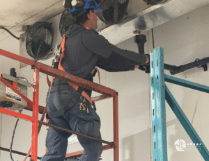Licensed Electrician Installing Power Panel for Institutional Project
