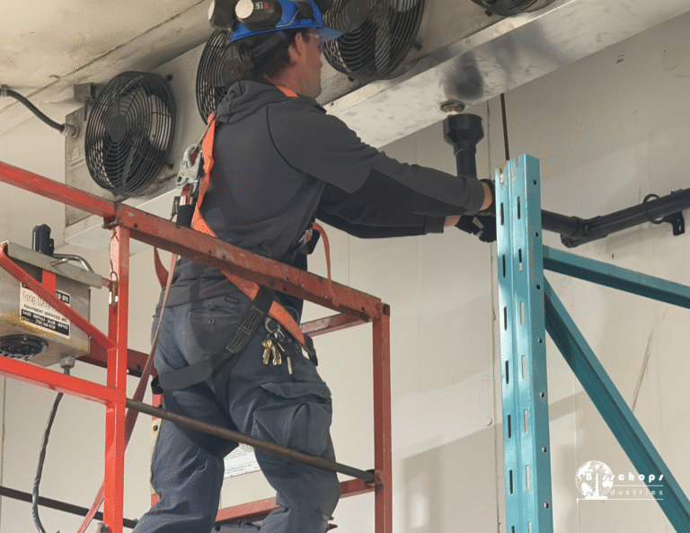 Licensed Electrician Installing Power Panel for Institutional Project