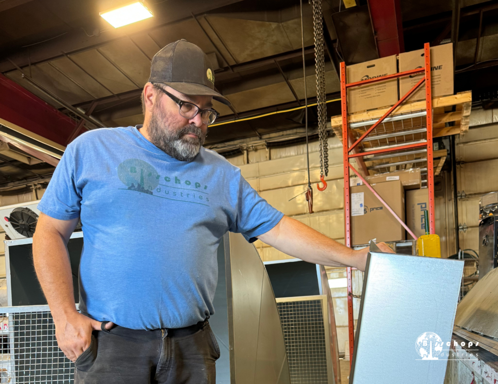 Bisschops Industries Sheet Metal and HVAC Team in Action