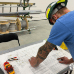 Custom Sheet Metal Fabrication and HVAC Crew Coordinating On Site